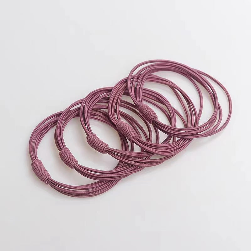 Wholesale Rubber Band High Elasticity, Durable Black, No Damage To Hair, Meatballs Hair Scrunchies